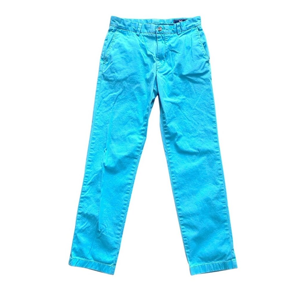 Vineyard Vines Breaker Pant Mens Size 30 x 32 Turquoise‎ Blue Golf Preppy Beach